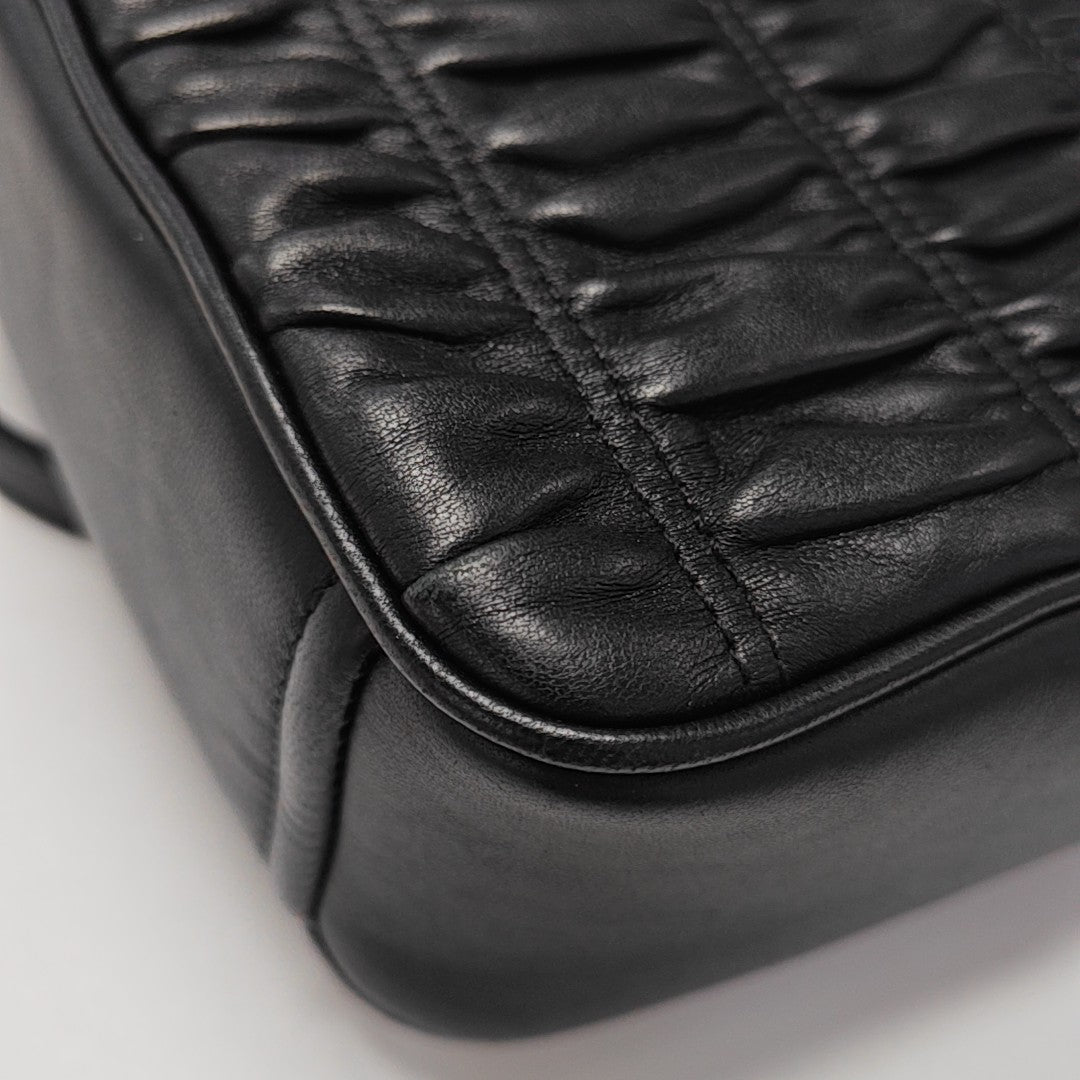Gaufre Quilted Lambskin Black