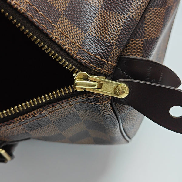 Authenticated pre-owned  SPEEDY 30 Damier Ebene Coated Canvas Brown - Top Handle Bag at Looply