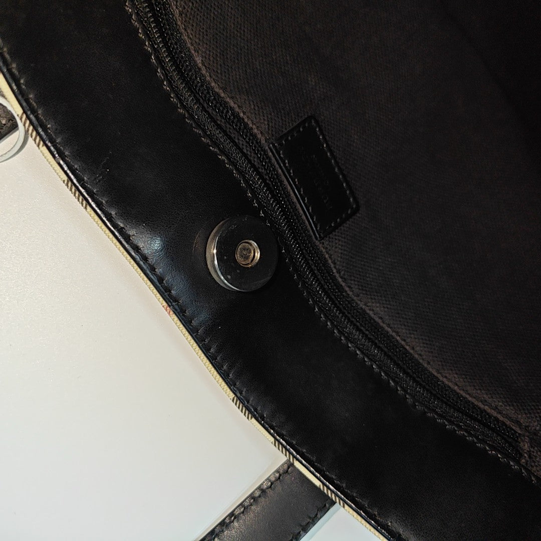 Coated Canvas Tote Bag Beige