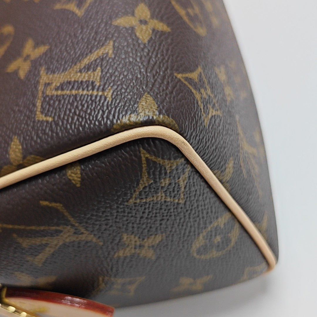 SPEEDY 20 Monogram Coated Canvas Brown
