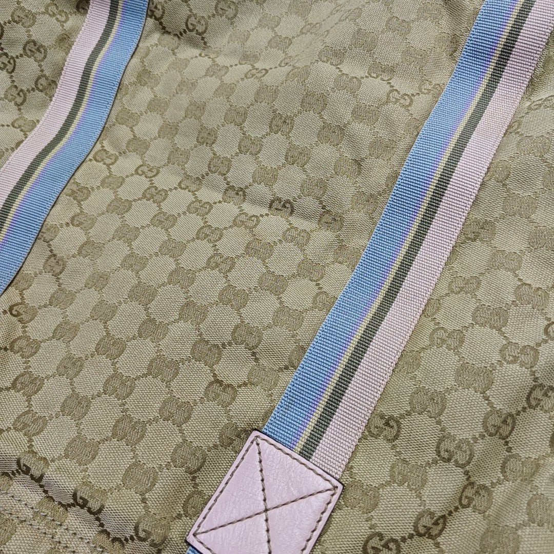 Monogram Canvas Tote Bag Beige