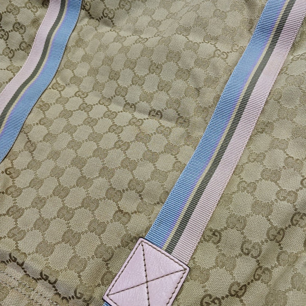 Monogram Canvas Tote Bag Beige