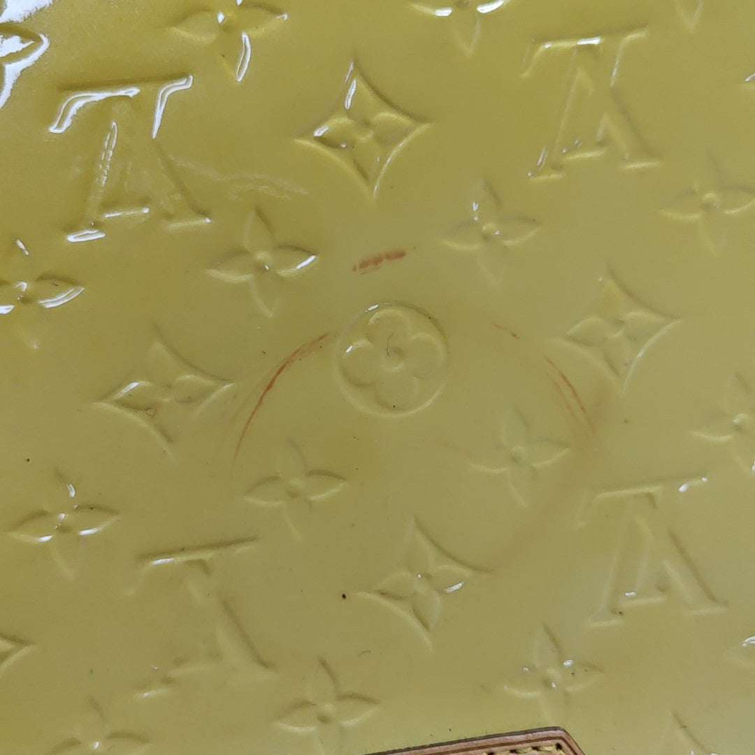 BREA MM Monogram Patent Leather Yellow