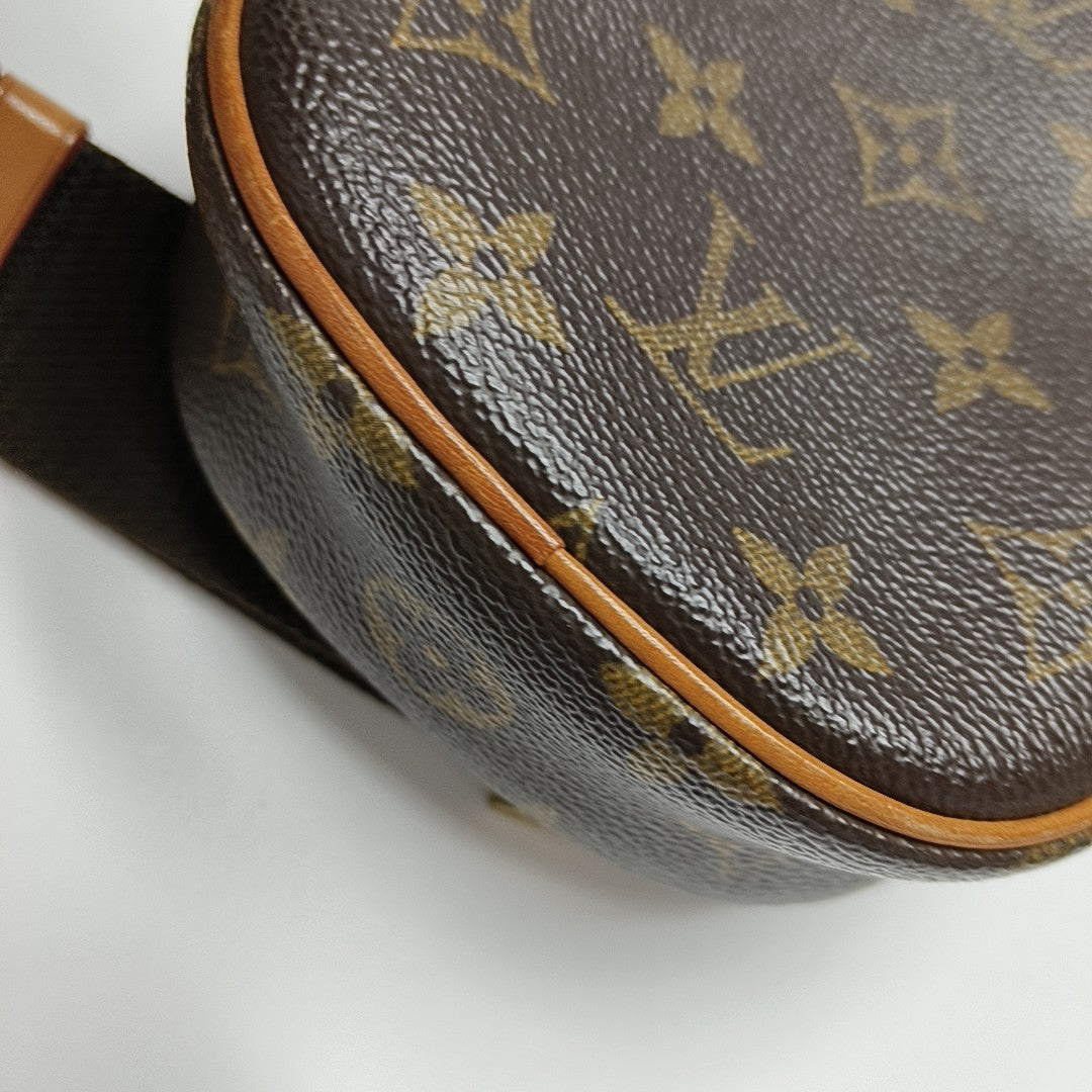 GANGE Monogram Coated Canvas Brown