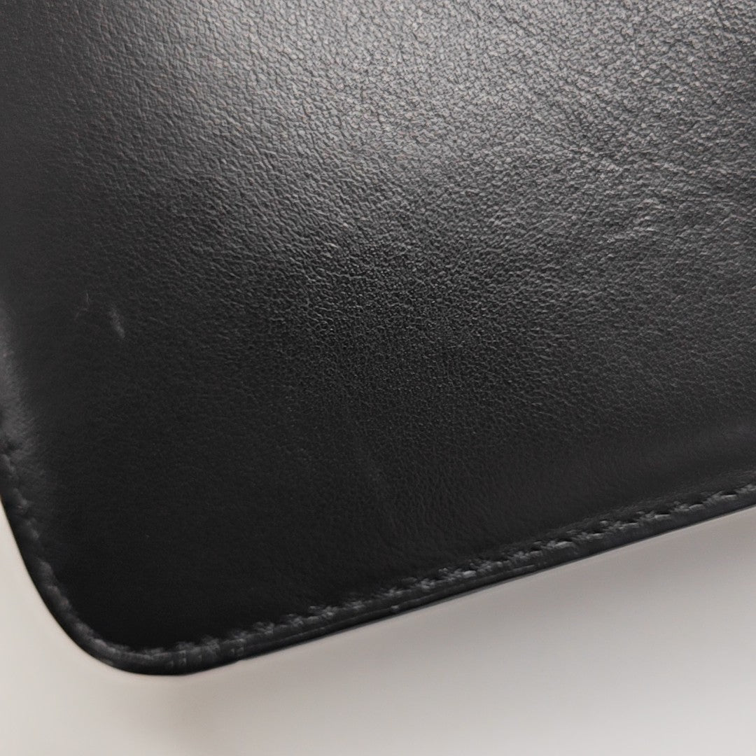 Quilted Calfskin Shoulder Bag Black