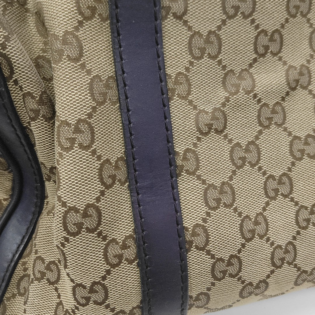 Boston Monogram Canvas Beige