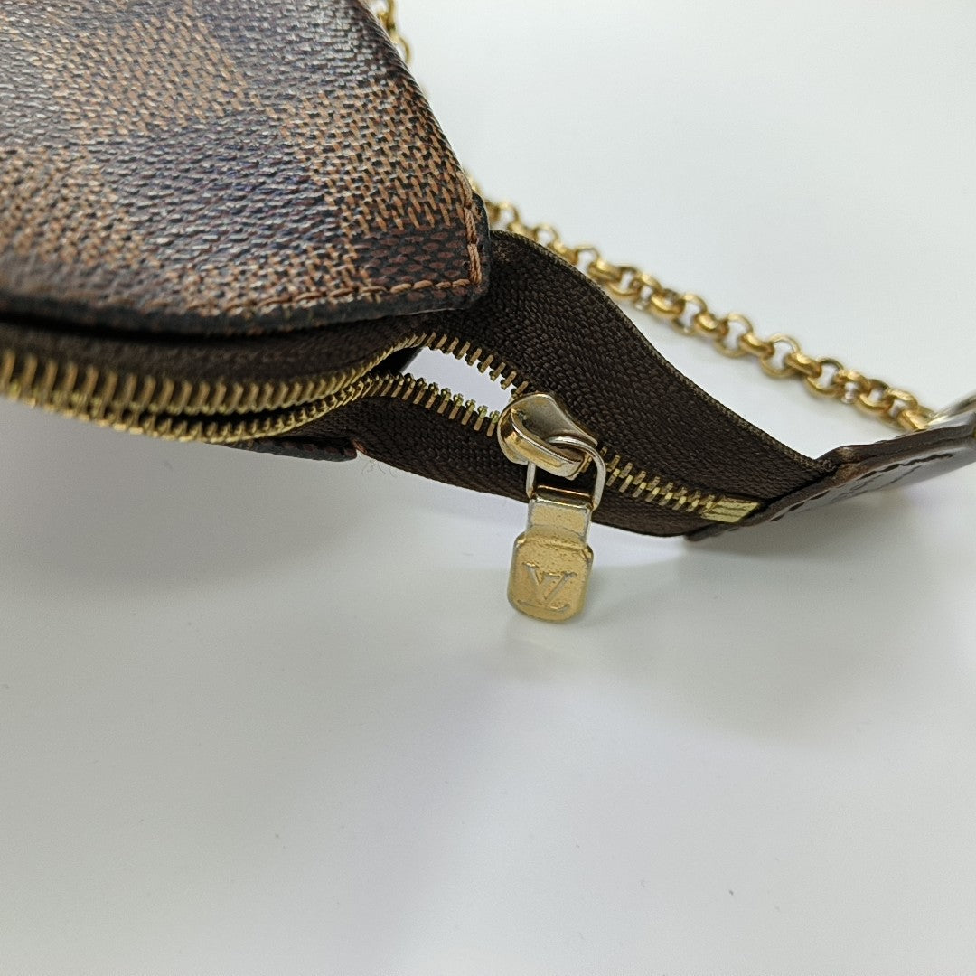 EVA Damier Ebene Coated Canvas Brown
