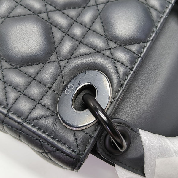 Lady Dior Mini Cannage Lambskin Black