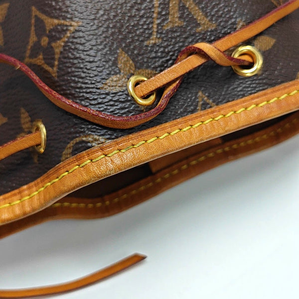 NÉONOÉ Nano Monogram Coated Canvas Brown