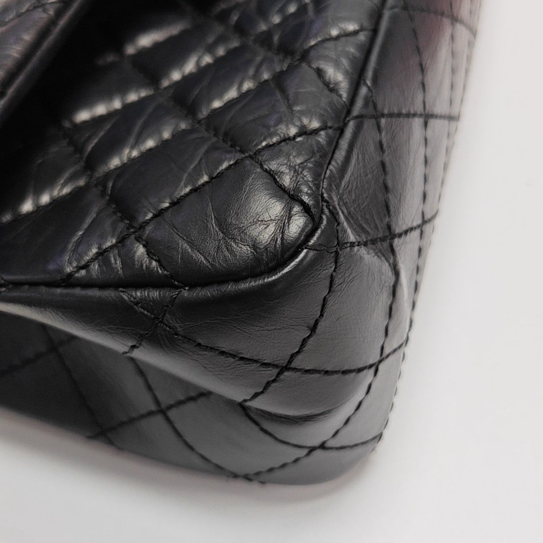 2.55 225 Quilted Calfskin Black