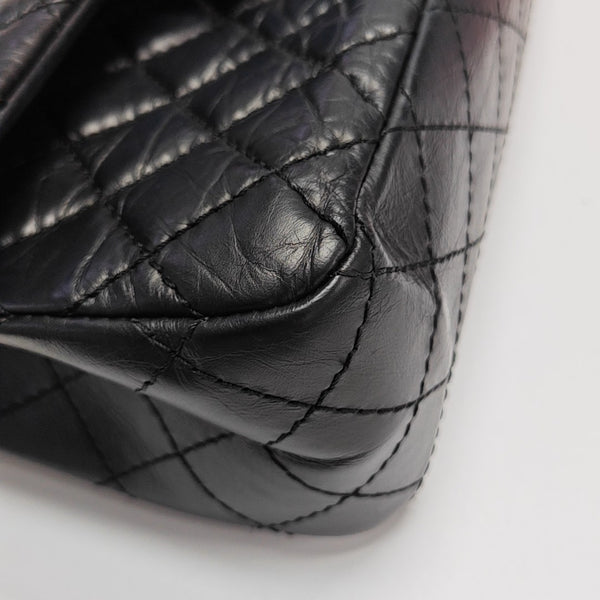 2.55 225 Quilted Calfskin Black