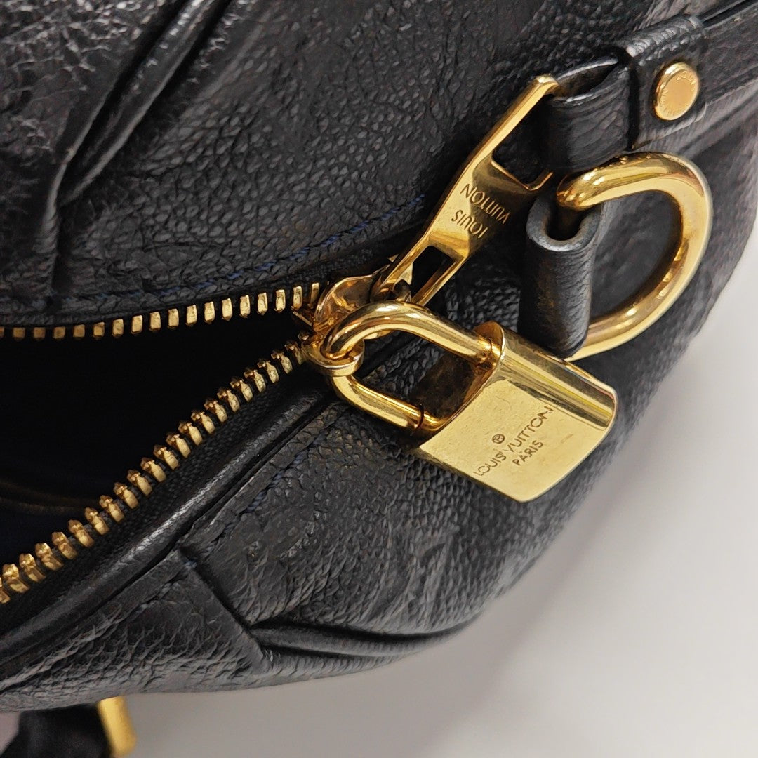 SPEEDY 25 Monogram Calfskin Black