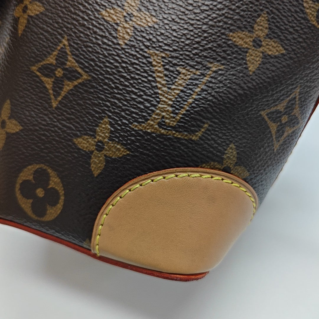 NOÉ Mini Monogram Coated Canvas Brown