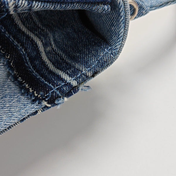 Hourglass Small Quilted Denim Blue