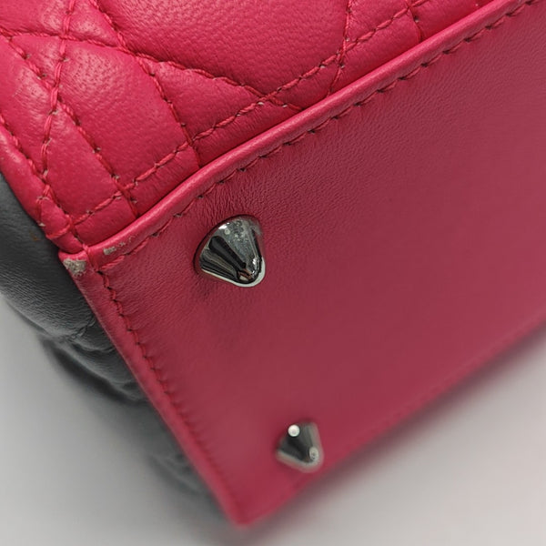 Lady Dior Medium Cannage Lambskin Red