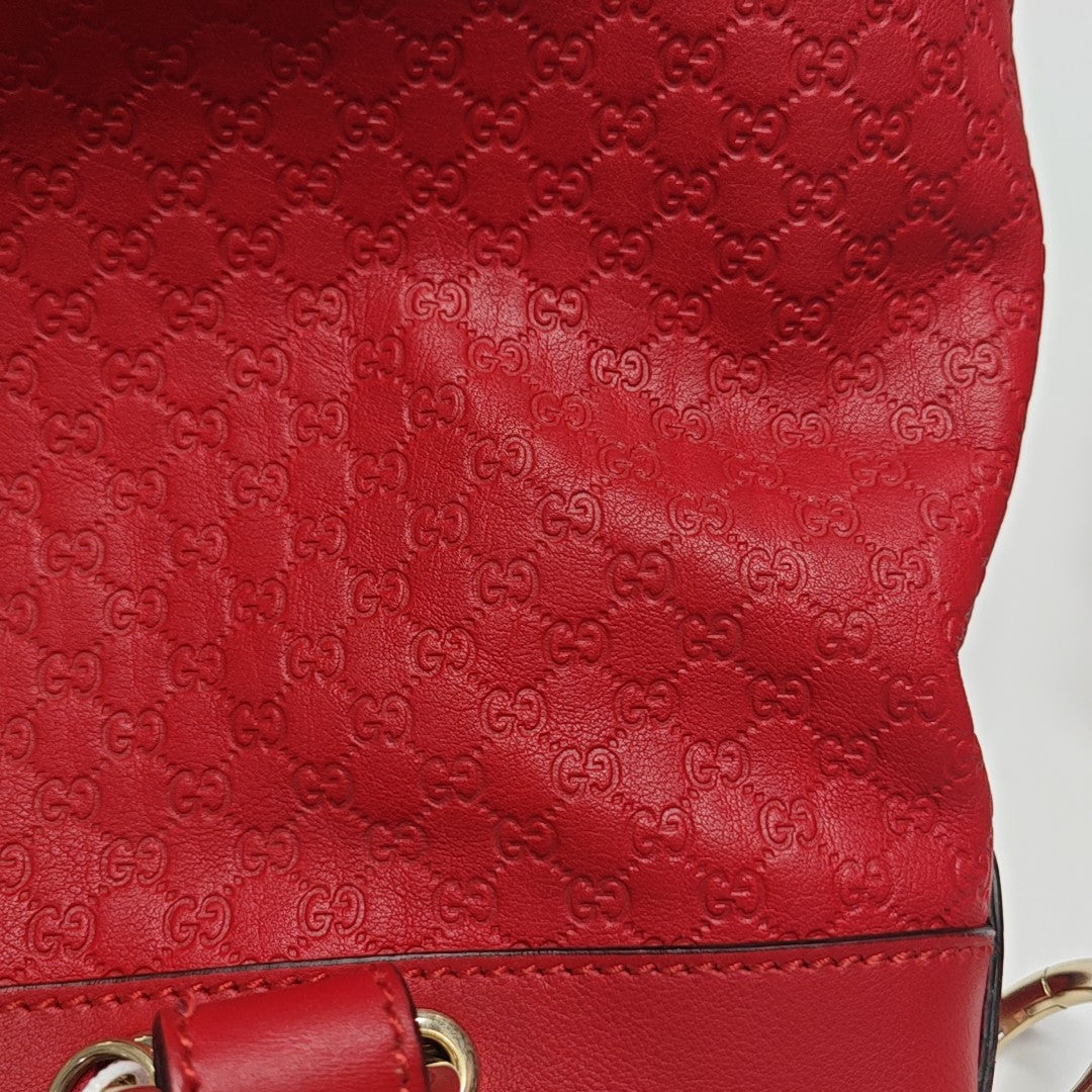 Monogram Calfskin Tote Bag Red