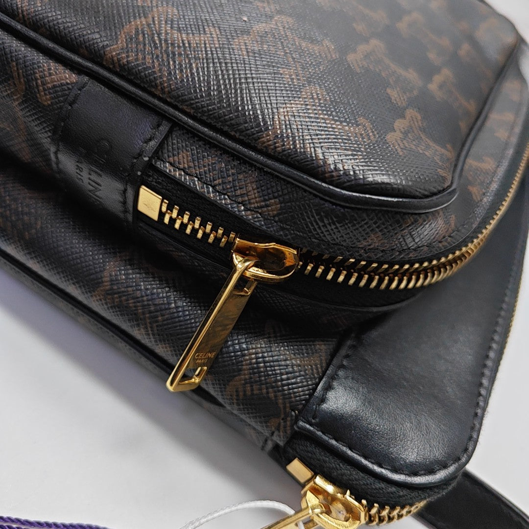 Coated Canvas Small Brown