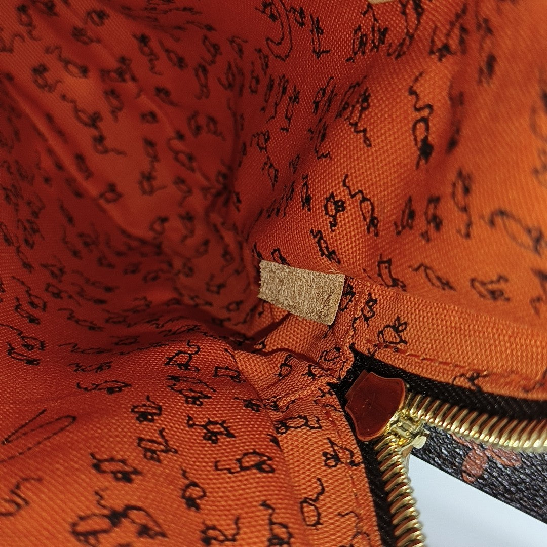 DANUBE MM Monogram Coated Canvas Brown
