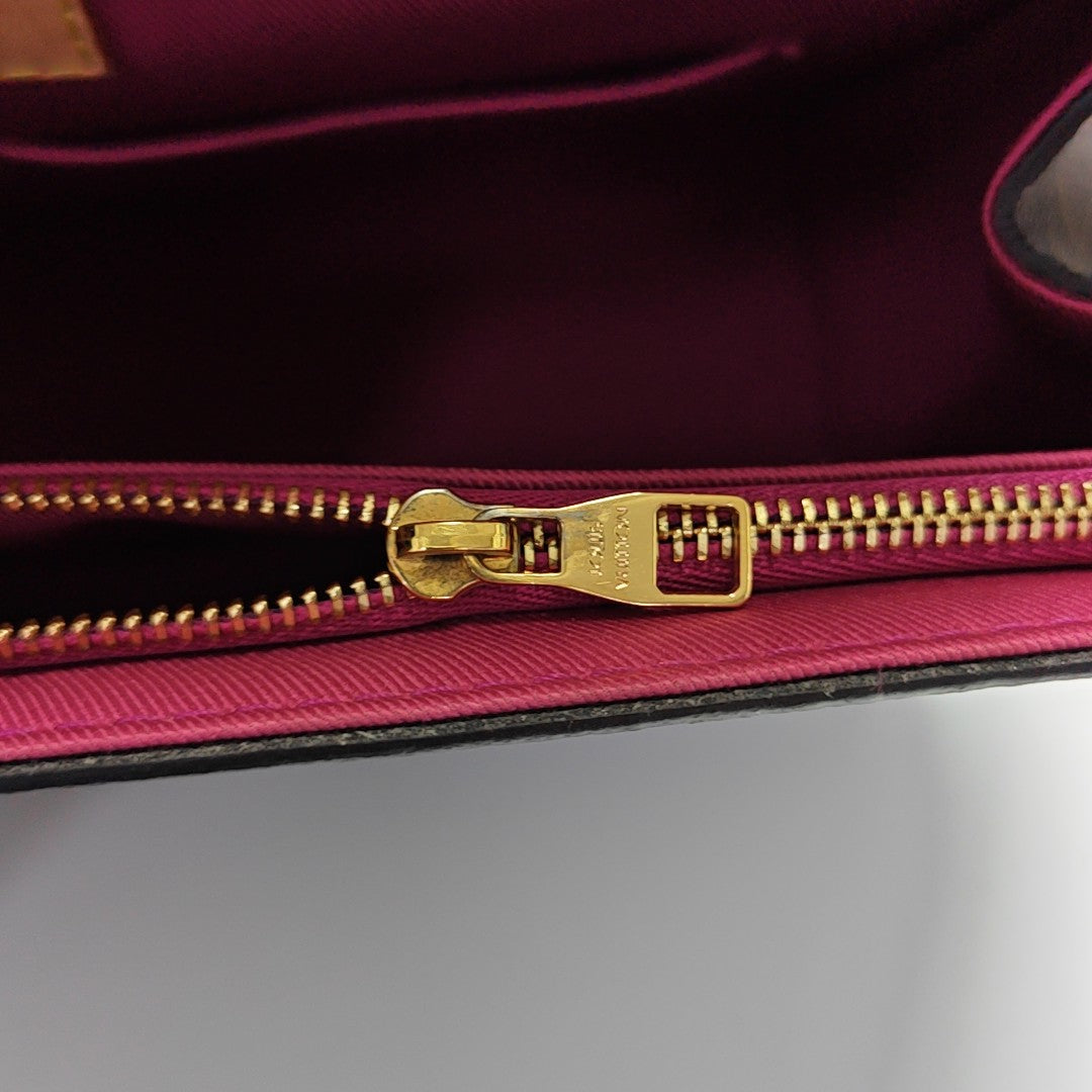 CLUNY PM Monogram Coated Canvas Brown