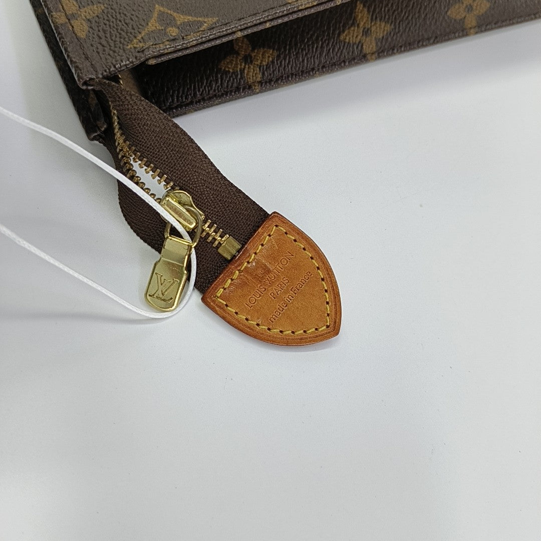 TOILET POCKET 26 Monogram Coated Canvas Brown