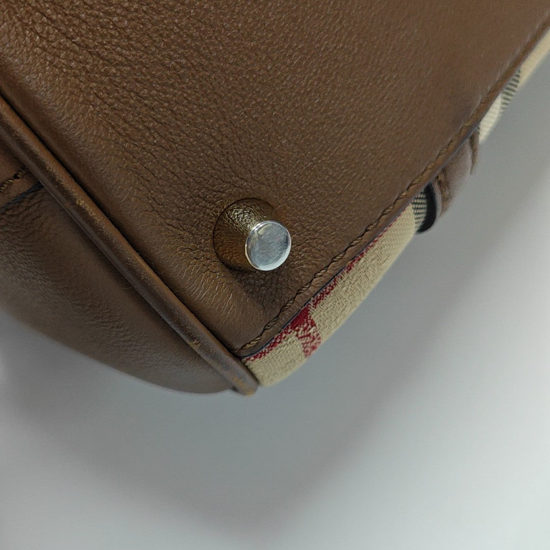 Canvas Shoulder Bag Beige