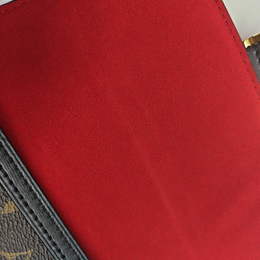 DAUPHINE Mini Monogram Coated Canvas Brown