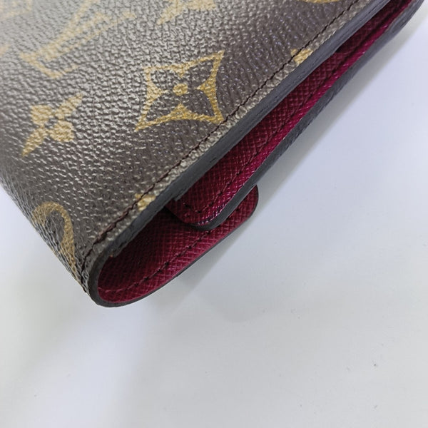 JOSÉPHINE Monogram Coated Canvas Brown Wallet