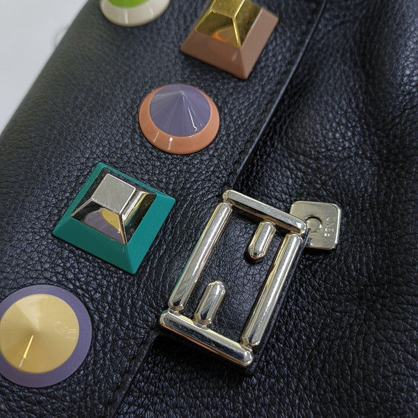 Double Micro Calfskin Black
