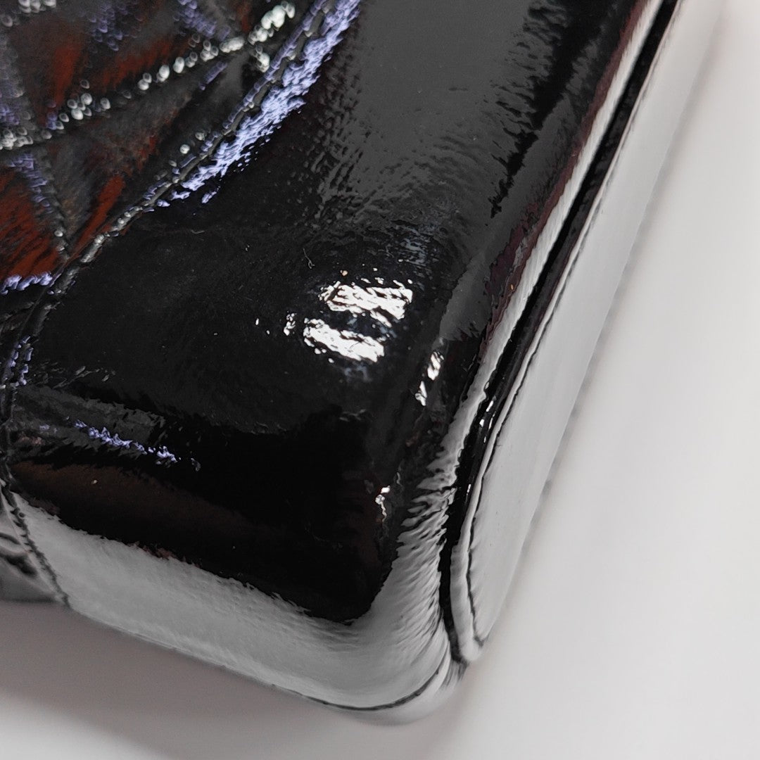 GABRIELLE Small Quilted Lambskin Black