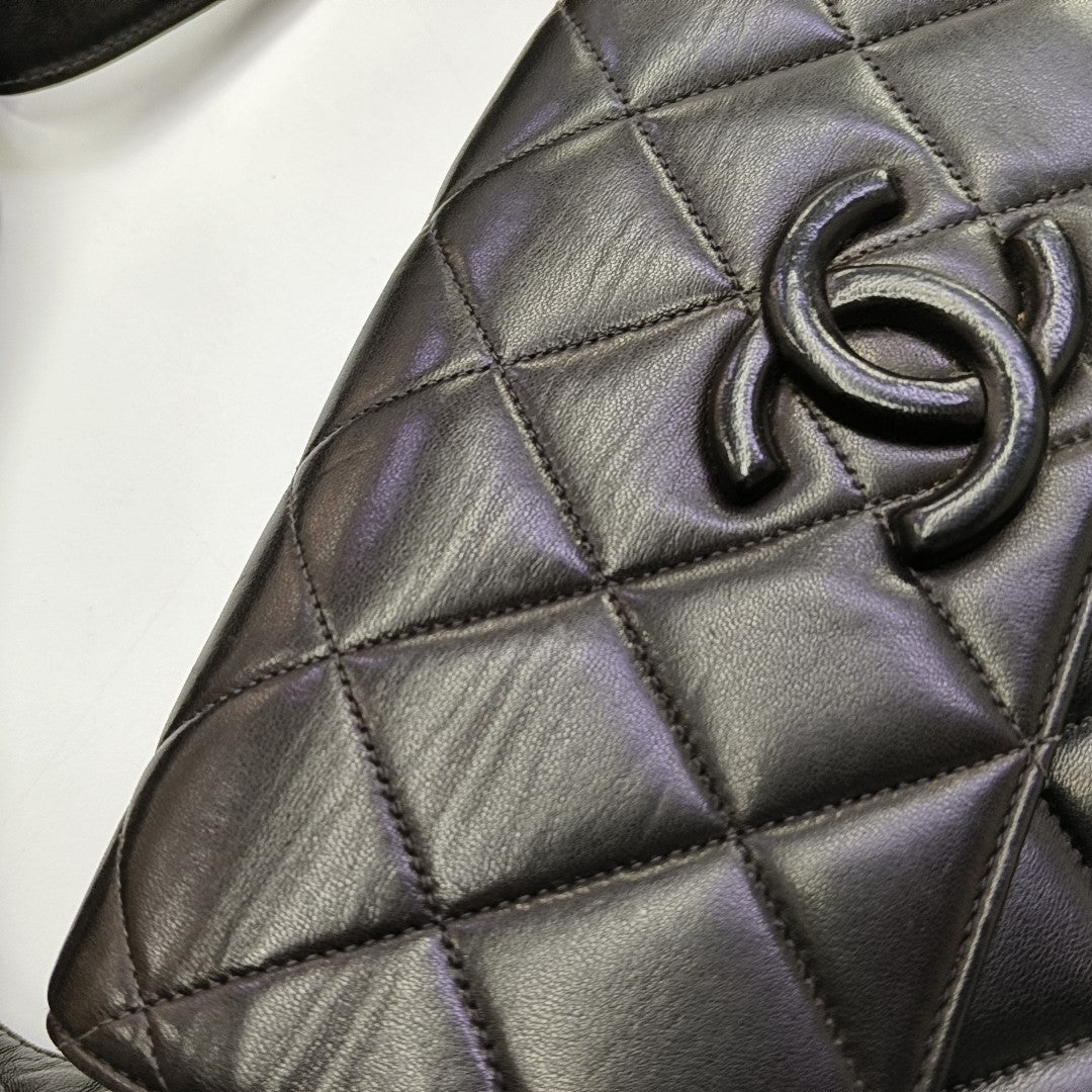 Quilted Lambskin Black