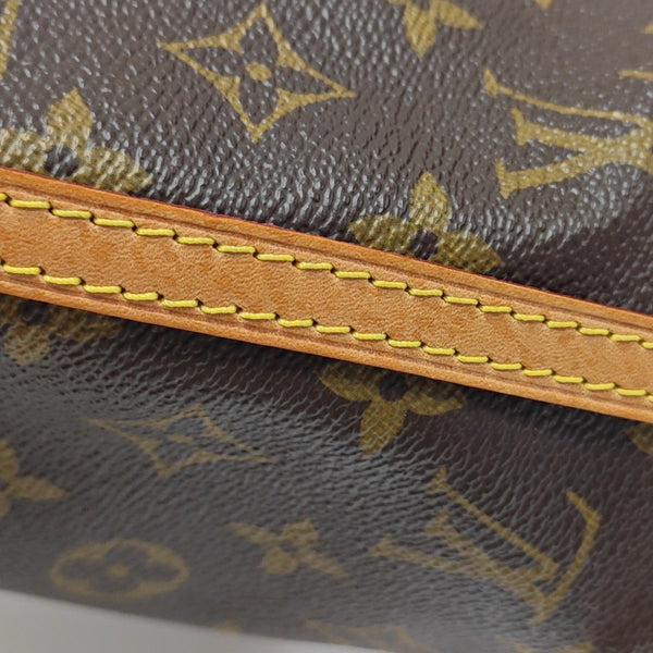 NÉONOÉ Nano Monogram Coated Canvas Brown