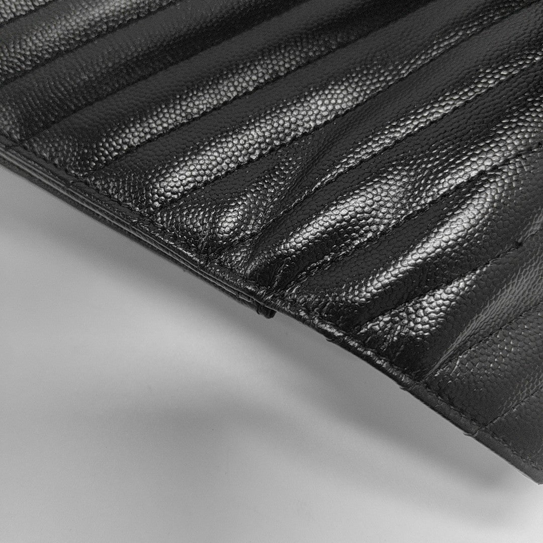 MONOGRAM Medium Chevron Calfskin Black