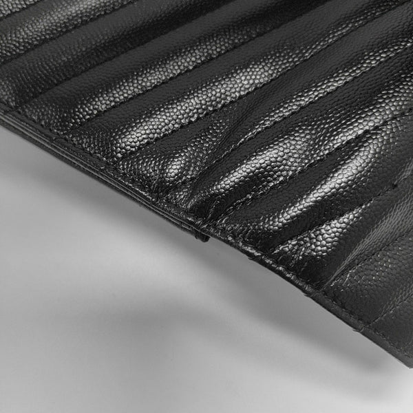 MONOGRAM Medium Chevron Calfskin Black