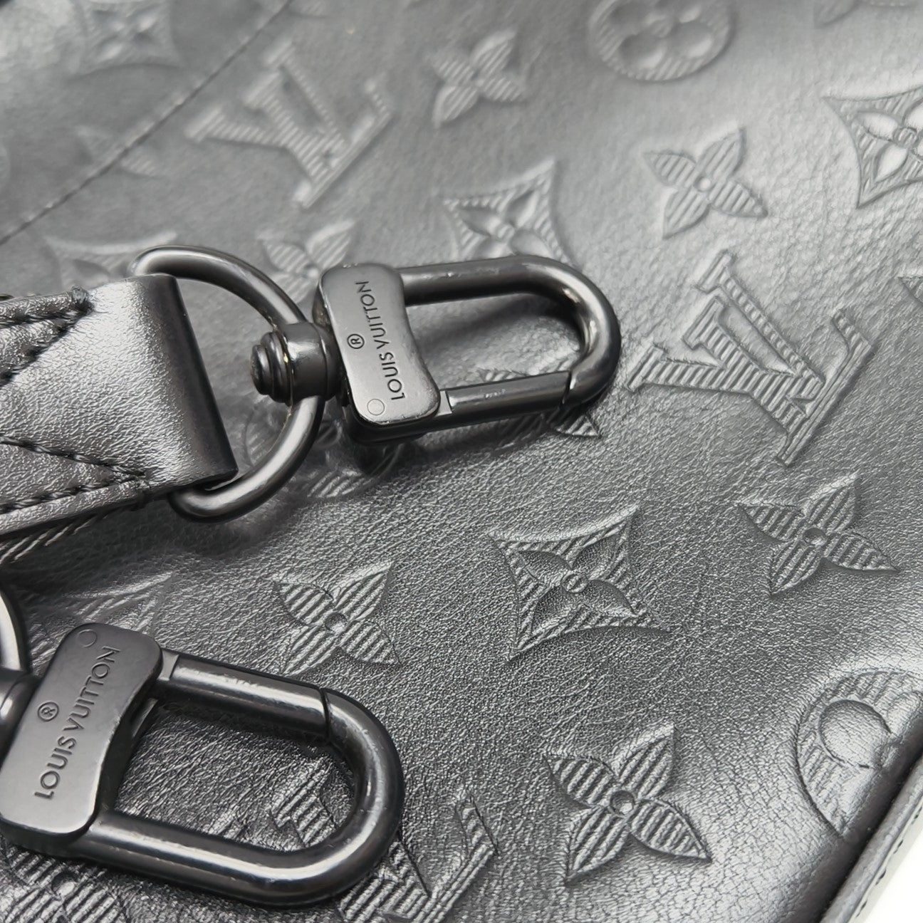 DUO Monogram Calfskin Black
