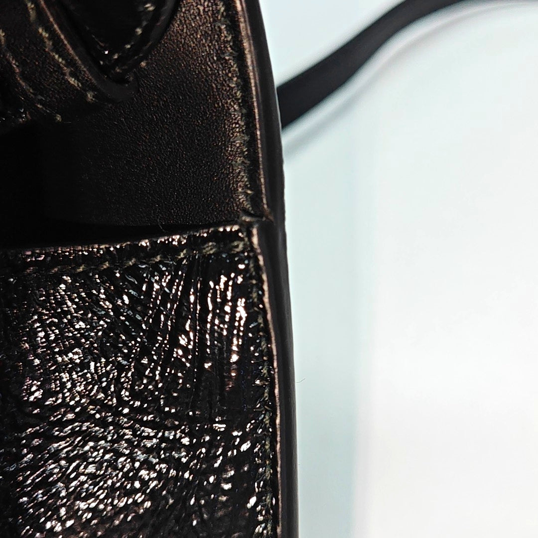 Sylvie Mini Monogram Velvet Black