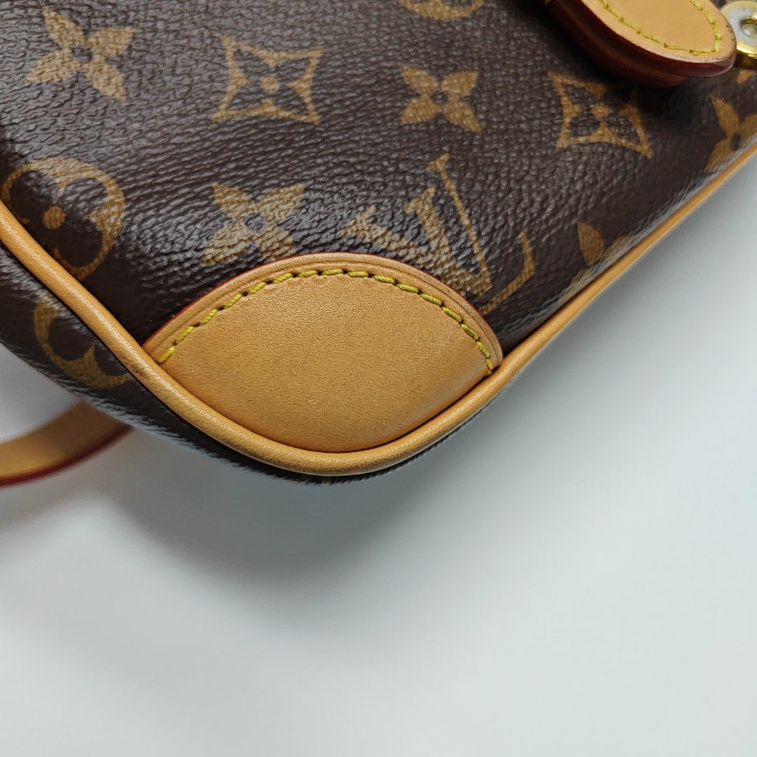 DIANE Monogram Coated Canvas Brown