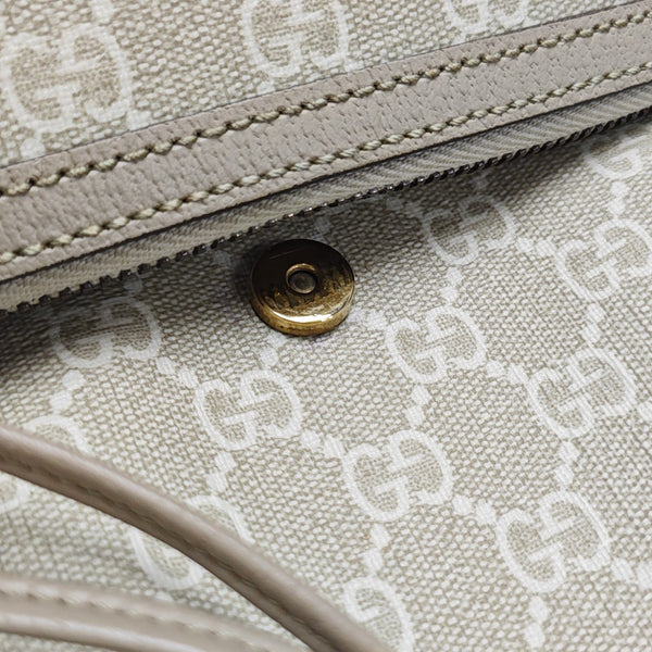 Monogram Coated Canvas Backpack Beige