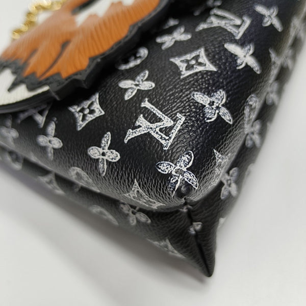 ORANGE CAT Monogram Calfskin Multicolor