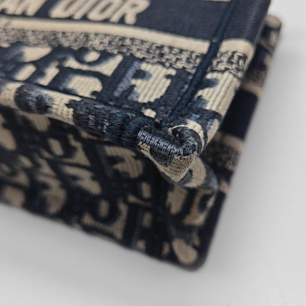 Book Tote Mini Oblique Canvas Blue