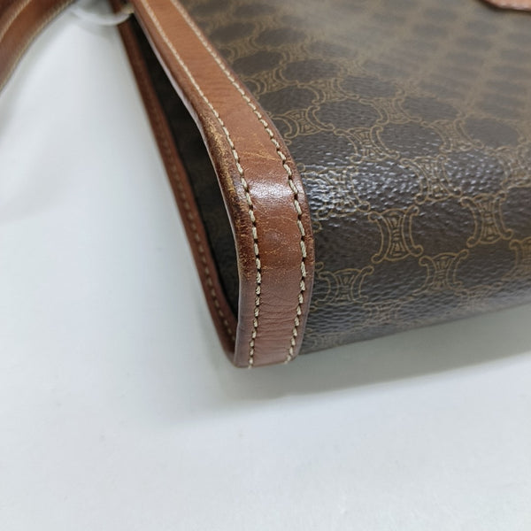 MACADAM CLUTCHES Coated Canvas Brown