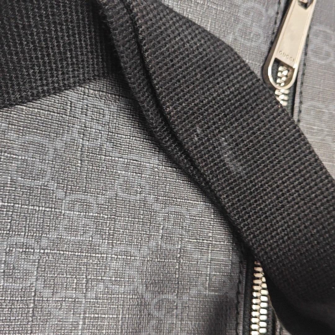 Monogram Coated Canvas Belt Bag Black