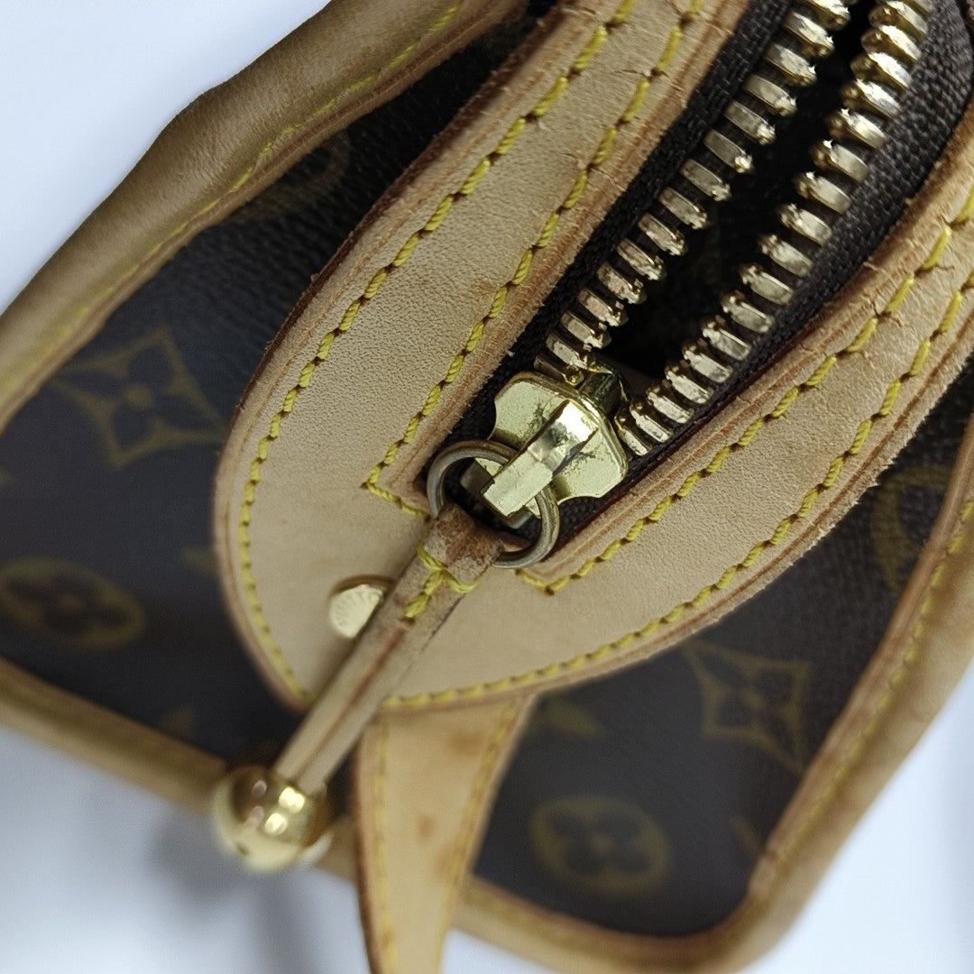 POPINCOURT Monogram Coated Canvas Brown