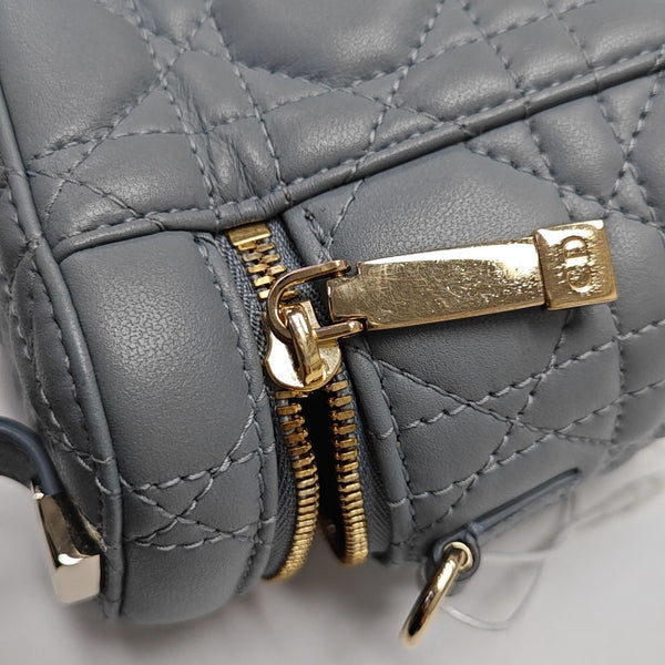 Vanity Lady Dior Cannage Calfskin Blue