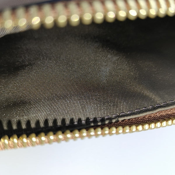Coated Canvas Clutch Black