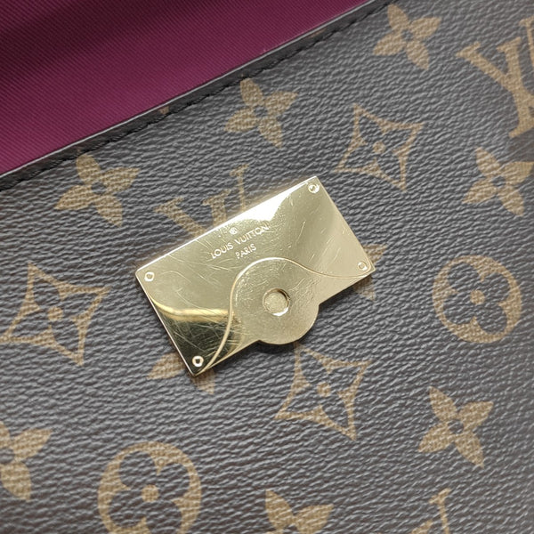 CLUNY PM Monogram Coated Canvas Brown