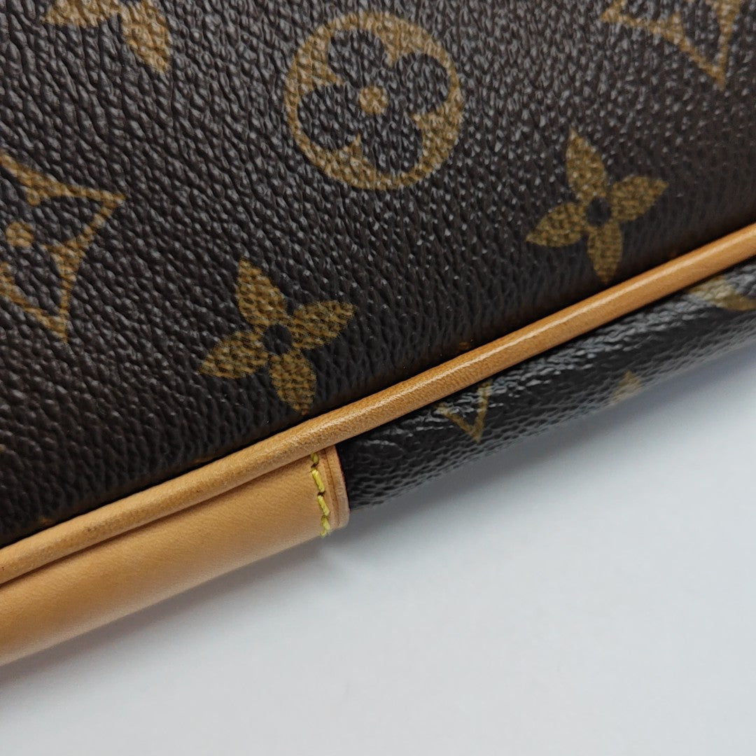 ESTRELA MM Monogram Coated Canvas Brown