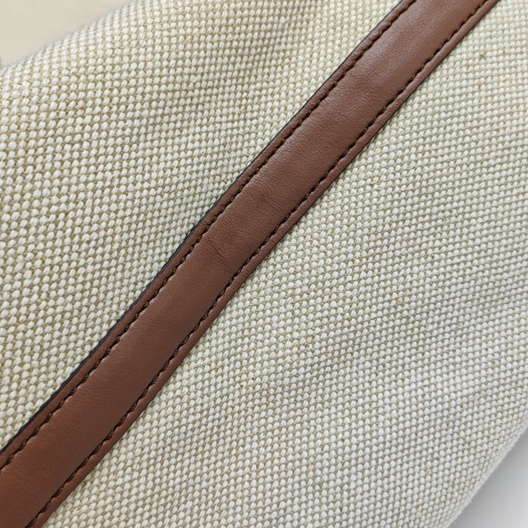 The Belt Large Canvas Beige