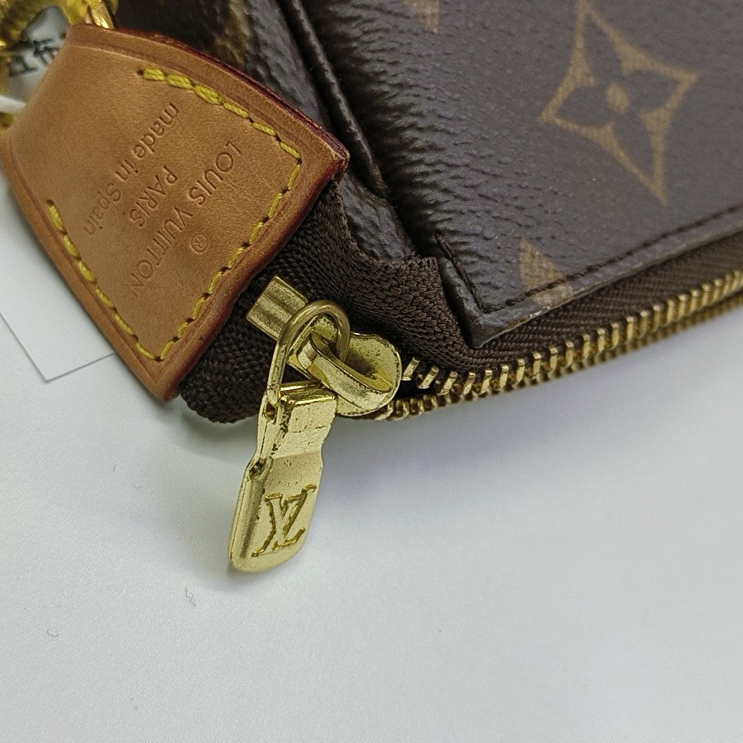 ACCESSOIRES Mini Monogram Coated Canvas Brown