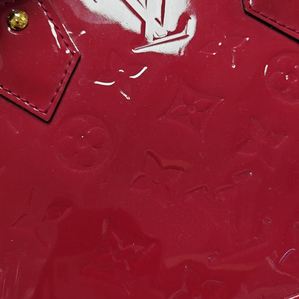 ALMA BB Monogram Patent Leather Red