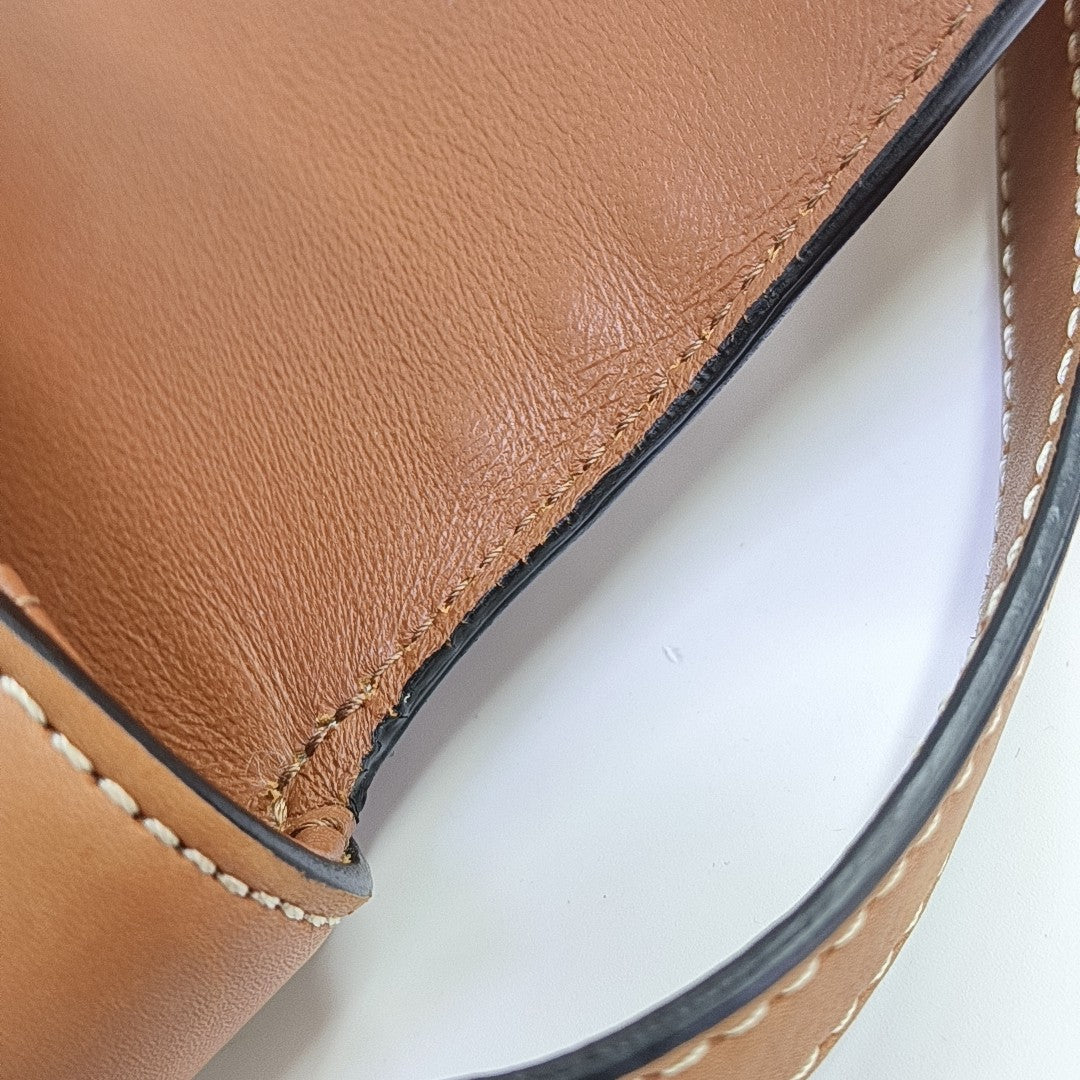 CRÉCY Small Calfskin Brown